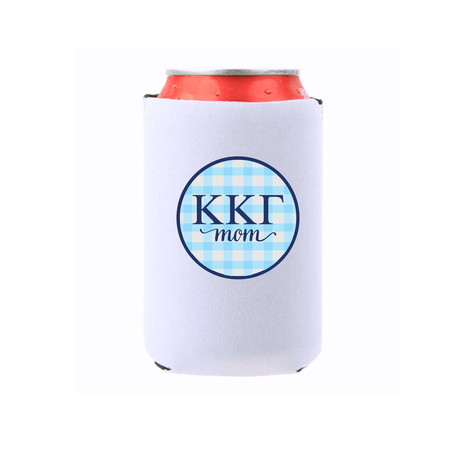 Kappa Kappa Gamma & Mom Can Coolers - Gingham Design