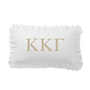 Kappa Kappa Gamma Greek Letter Scalloped Pillow Covers