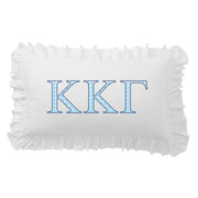 Kappa Kappa Gamma Greek Letter Scalloped Pillow Covers