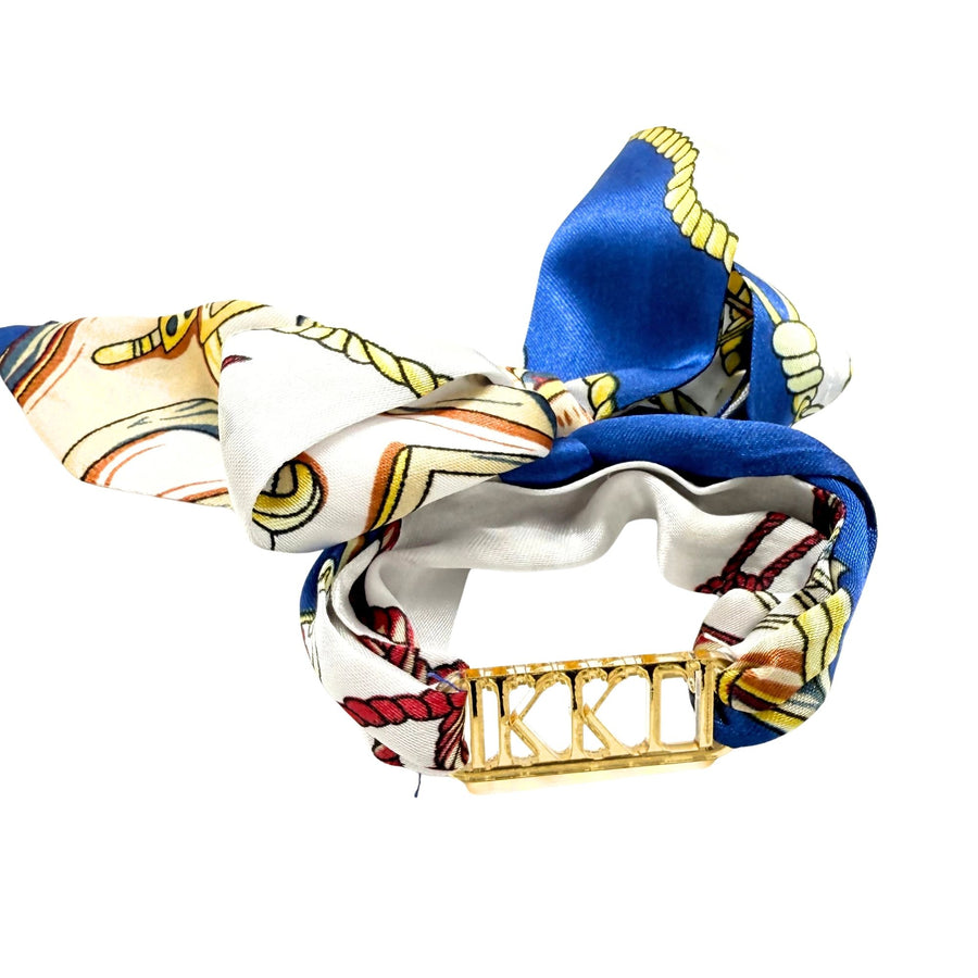 Kappa Kappa Gamma  - Tie Scarf with Sorority Greek Slide