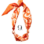 Theta Phi Alpha - Scarf Necklace with Engraved Heart Charm