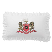 Sorority Crest Scalloped Pillow Cover