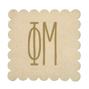 Sorority Scalloped Faux Suede Coasters