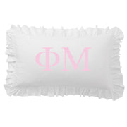 Sorority Greek Letter Scalloped Pillow Covers