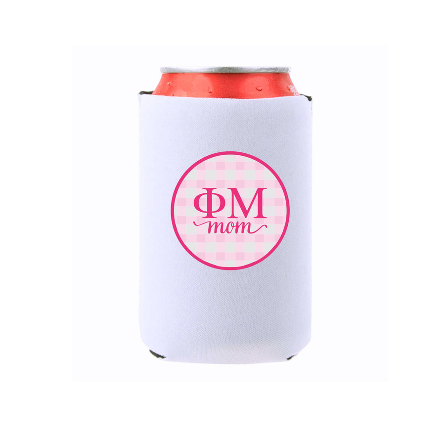 Sorority & Mom Can Coolers - Gingham Design