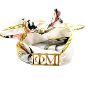 Phi Mu  - Tie Scarf with Sorority Greek Slide