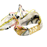 Phi Mu  - Tie Scarf with Sorority Greek Slide