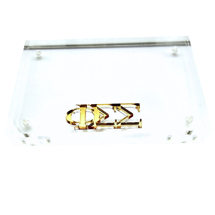 Phi Sigma Sigma - Sorority Greek Letter Acrylic Magnetic Frame