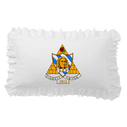 Sorority Crest Scalloped Pillow Cover