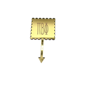 Pi Beta Phi Scallop Acrylic Cake/Cupcake & Floral Picks