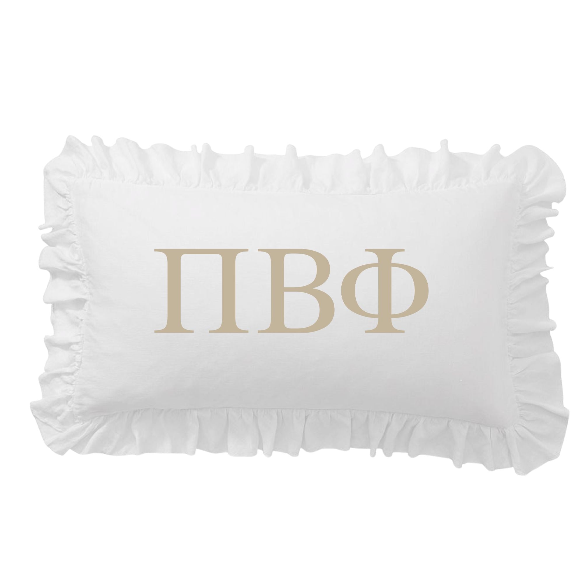 Pi Beta Phi Greek Letter Scalloped Pillow Covers