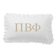 Pi Beta Phi Greek Letter Scalloped Pillow Covers