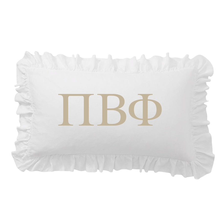 Pi Beta Phi Greek Letter Scalloped Pillow Covers