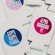 Sorority Can Coolers - 2-Tone Diagonal