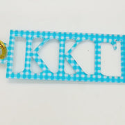 Sorority Greek Letter Acrylic Keychains