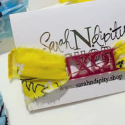 Sorority Bandana Wrap with Greek Letter Acrylic Slide
