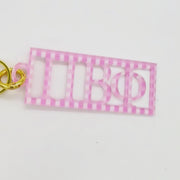 Sorority Greek Letter Acrylic Keychains