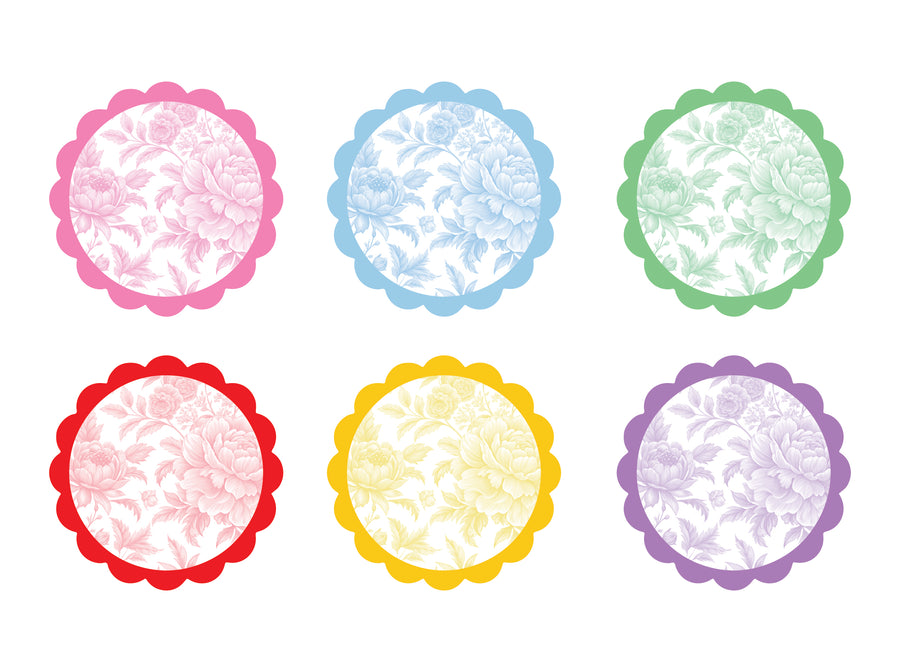 Pi Beta Phi Greek Letter Hats with Scalloped Peony Design