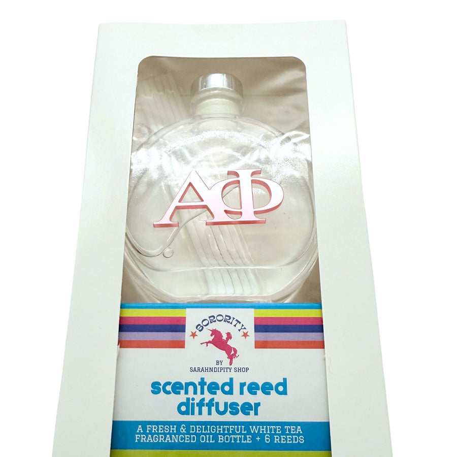 Sorority Acrylic Greek Letter Scented Reed Diffuser