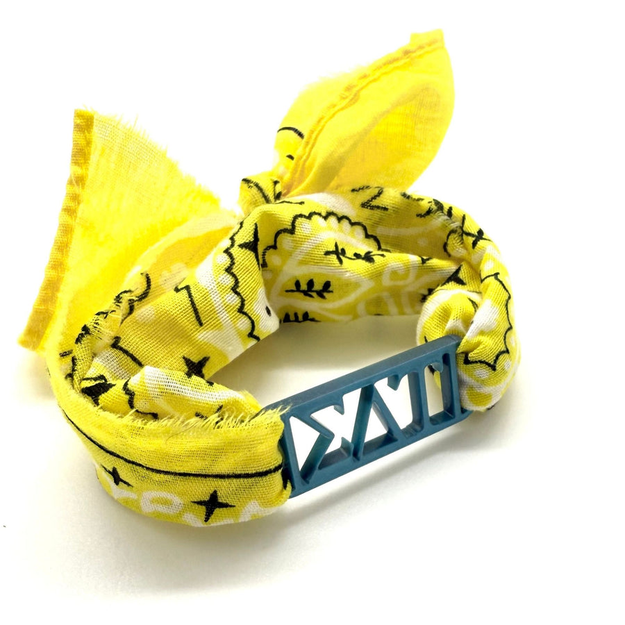 Sigma Delta Tau - Bandana Wrap w/ Metallic Acrylic Slide