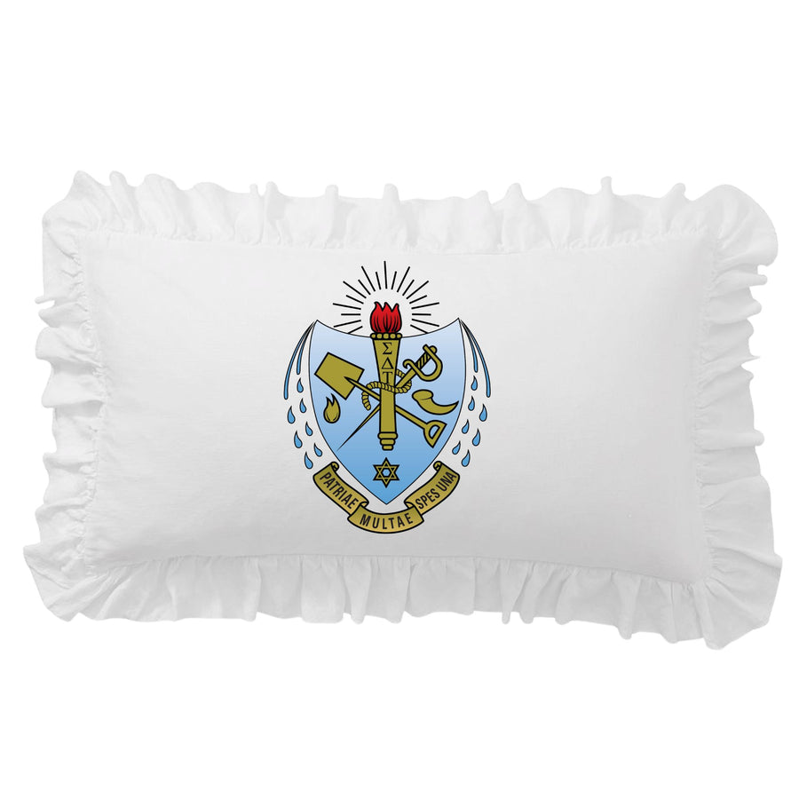 Sorority Crest Scalloped Pillow Cover