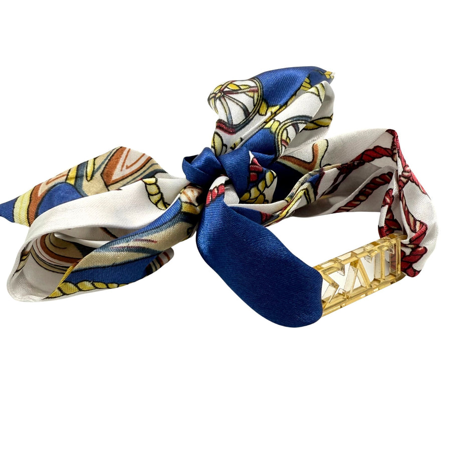 Sigma Delta Tau - Tie Scarf with Sorority Greek Slide