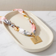 Sigma Kappa Scallop Square Acrylic Charm - Scarf Tie Option