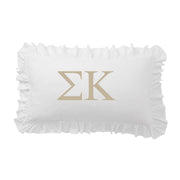 Sigma Kappa Greek Letter Scalloped Pillow Covers
