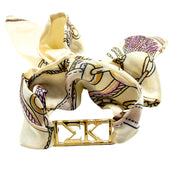 Sigma Kappa - Tie Scarf with Sorority Greek Slide