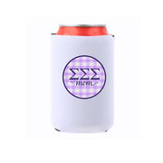 Sorority & Mom Can Coolers - Gingham Design