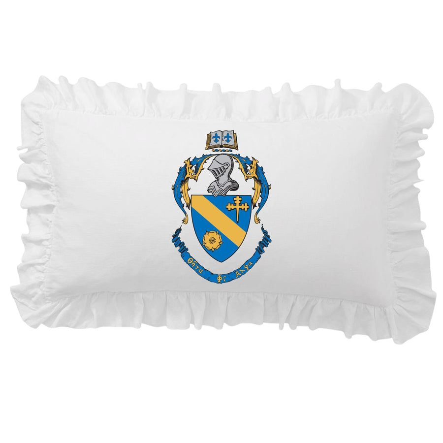Sorority Crest Scalloped Pillow Cover