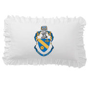 Sorority Crest Scalloped Pillow Cover