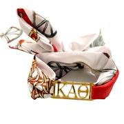 Kappa Alpha Theta - Tie Scarf with Sorority Greek Slide