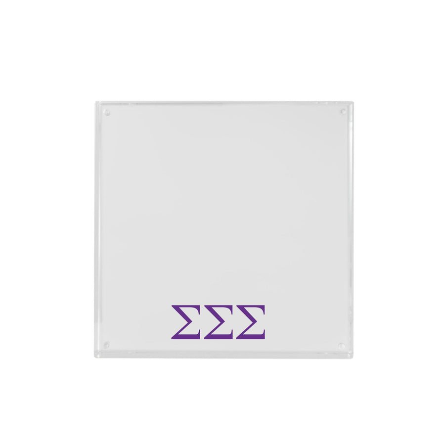 Sigma Sigma Sigma - Sorority Greek Letter Acrylic Magnetic Frame