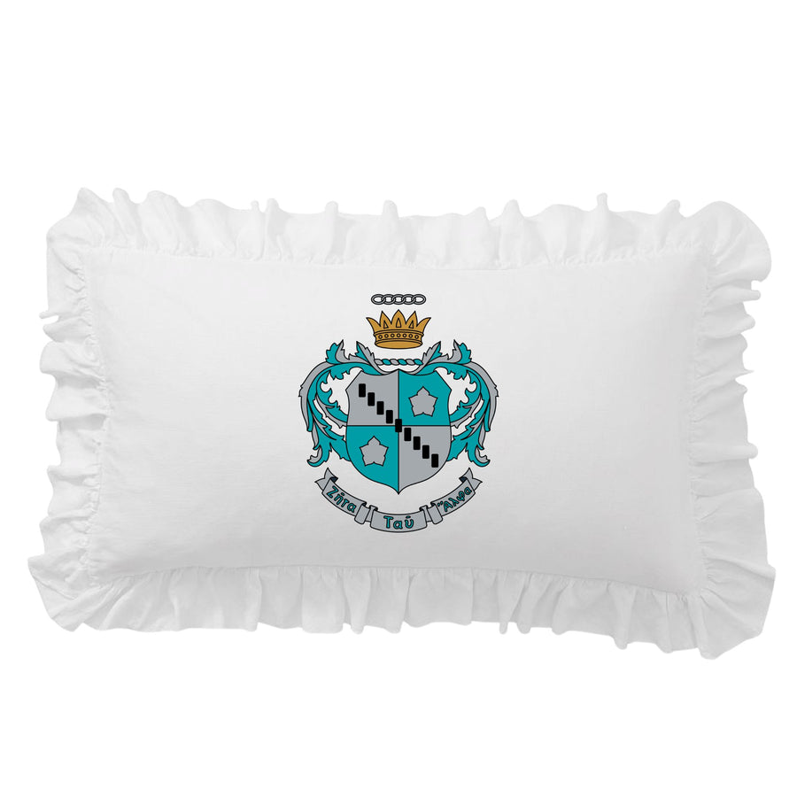 Sorority Crest Scalloped Pillow Cover