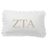 Sorority Greek Letter Scalloped Pillow Covers