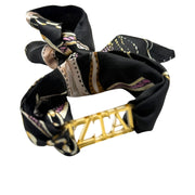 Zeta Tau Alpha - Tie Scarf with Sorority Greek Slide