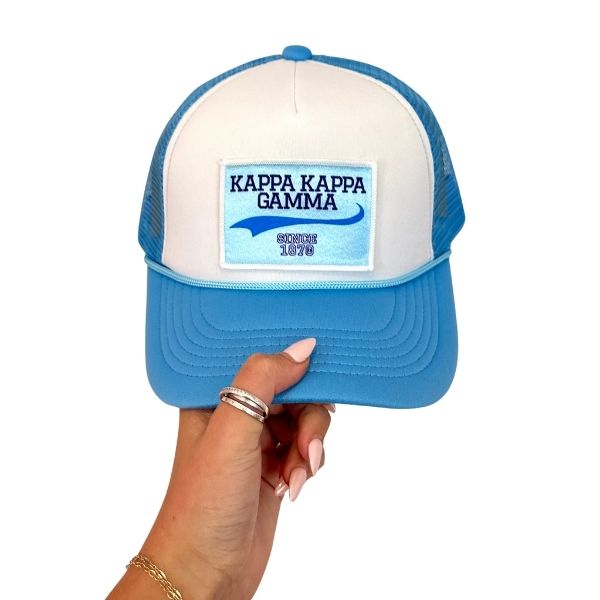 Kappa Kappa Gamma - Trucker Hat with Collegiate Patch