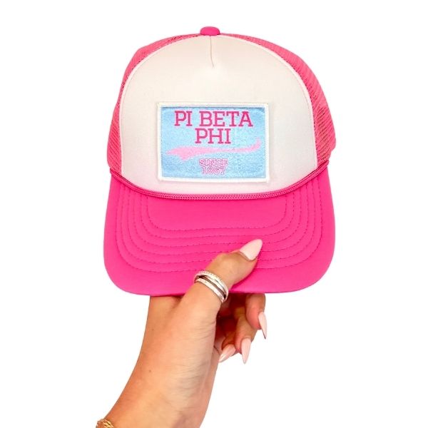 Pi Beta Phi - Trucker Hat with Collegiate Patch