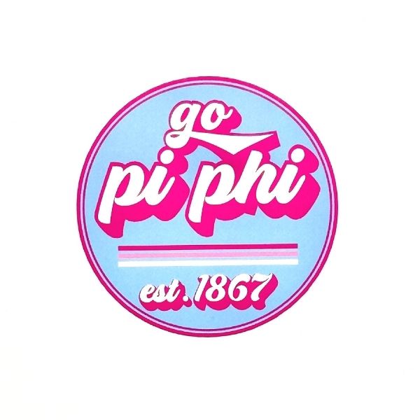 Pi Beta Phi - Decal Sticker with GoSorority Design