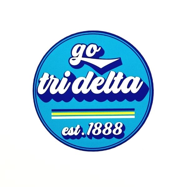 Delta Delta Delta - Decal Sticker with GoSorority Design
