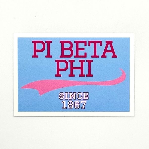 Pi Beta Phi - Sticker Patch with Collegiate Design