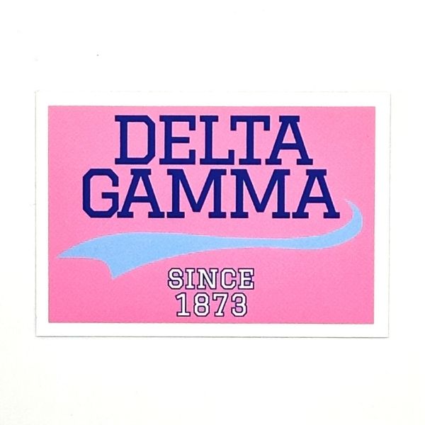 Delta Gamma - Sticker Patch with Collegiate Design