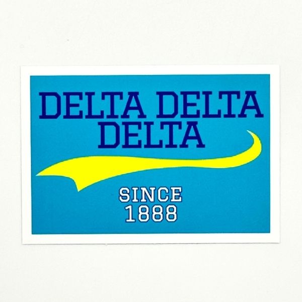 Delta Delta Delta - Sticker Patch with Collegiate Design