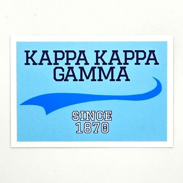 Kappa Kappa Gamma - Sticker Patch with Collegiate Design