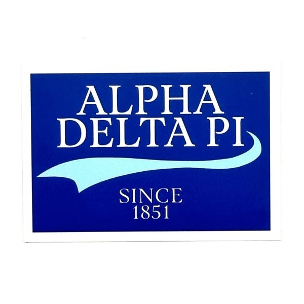 Alpha Delta Pi - Sticker Patch with Collegiate Design