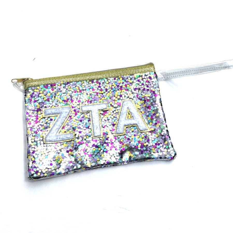 GREEK CONFETTI Poptart Cosmetic Bag - Zeta Tau Alpha