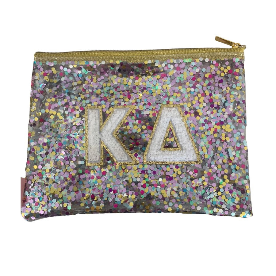 GREEK CONFETTI Poptart Cosmetic Bag - Kappa Delta