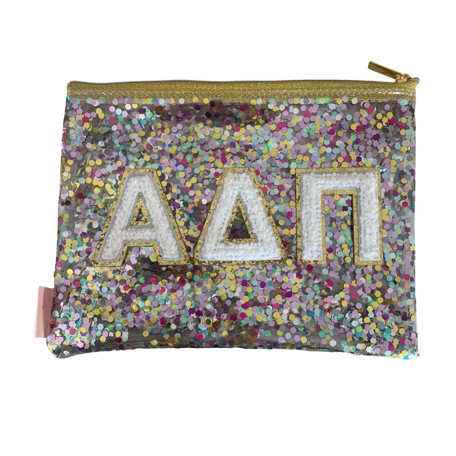 GREEK CONFETTI Poptart Cosmetic Bag - Alpha Delta Pi
