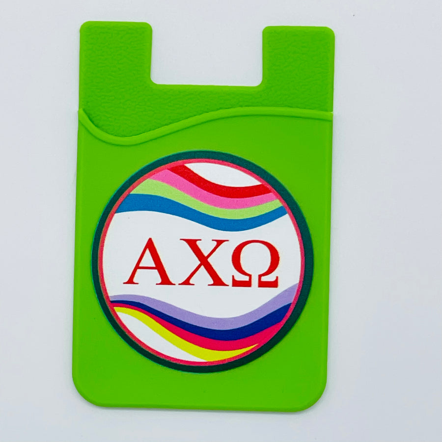 Retro Wave Cell Phone Caddy - Alpha Chi Omega